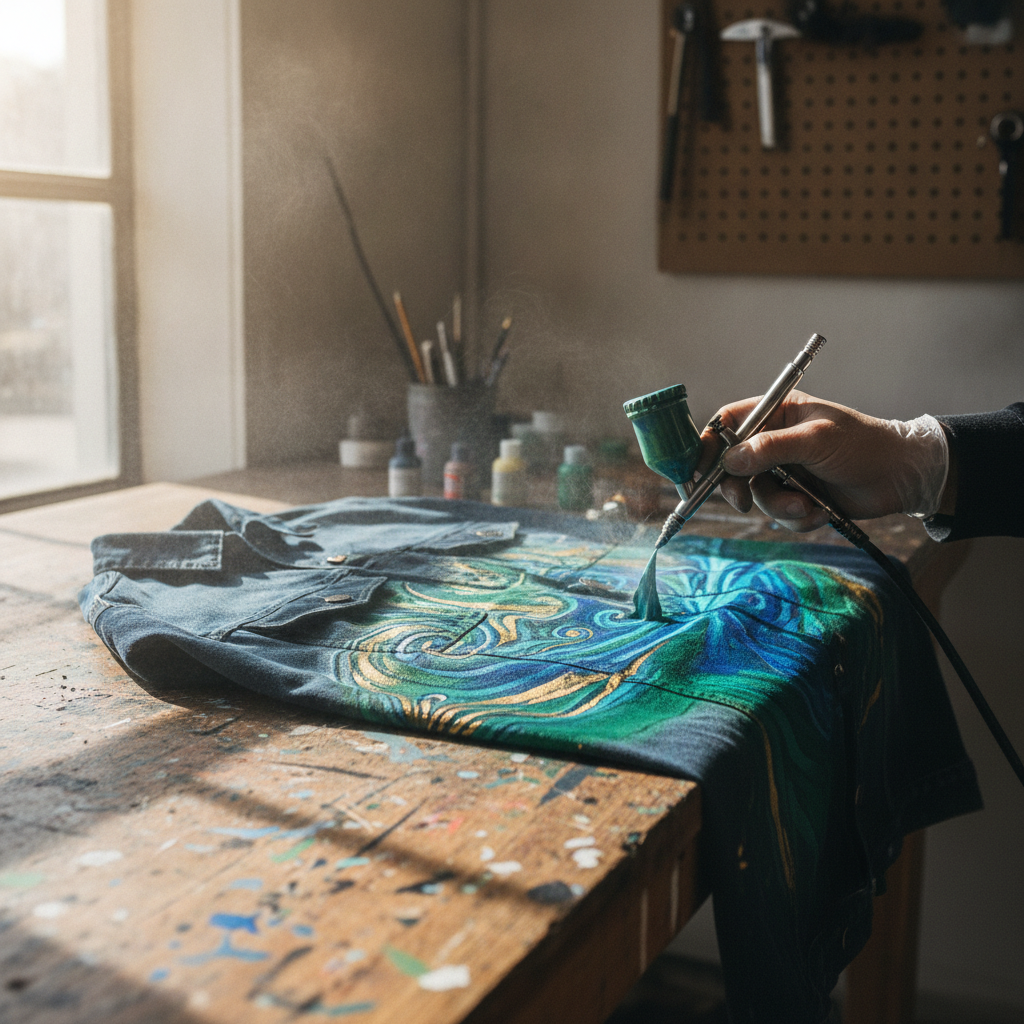 Custom Jacket Airbrushing Design no peoples faces just hand